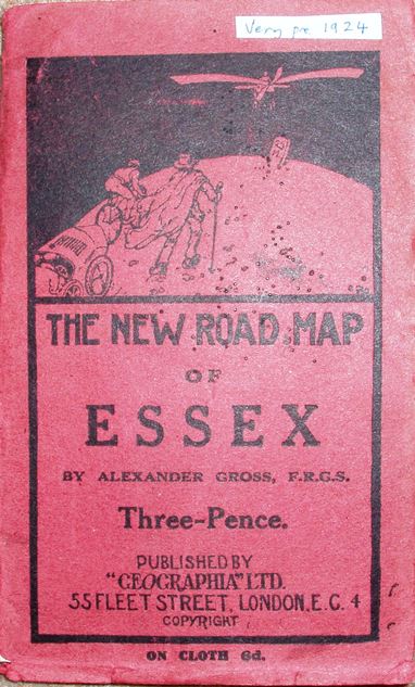 Geographia New Road Map of Essex, 1922 cover